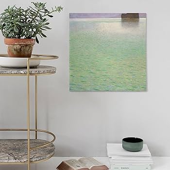 Amazon.co.jp: Gustav Klimtグスタフ・クリムト《アッター湖の島